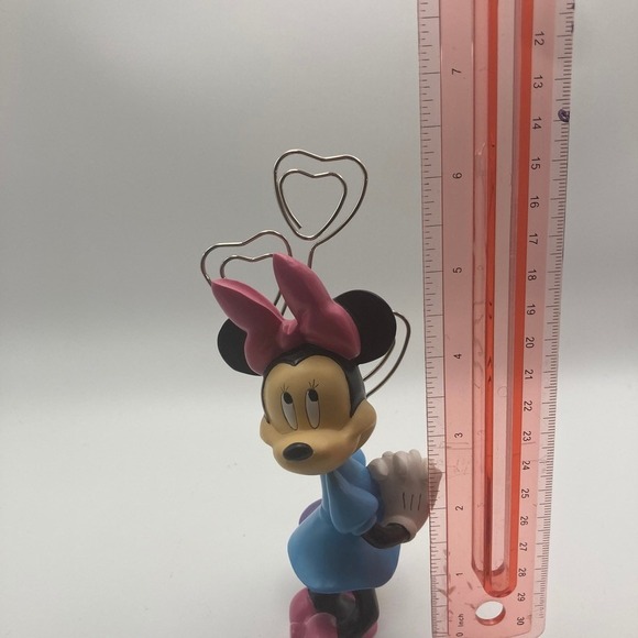 Vintage Disney Minnie Mouse 3 Photo Holder 6.5 inch‎ Resin Wire Classic - Picture 7 of 7